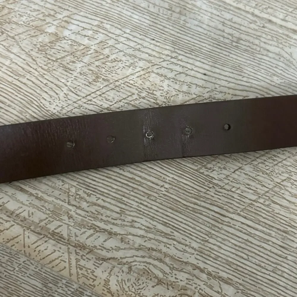 Johnston & Murphy Brown Genuine Leather Belt Made in Italy Size 40 Dress Casual